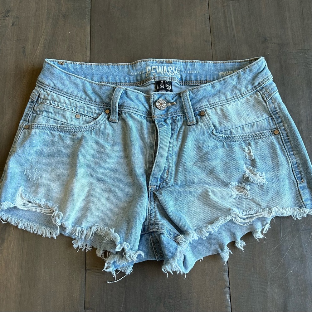 Rewash Brand Vintage Reunion Jean Shorts